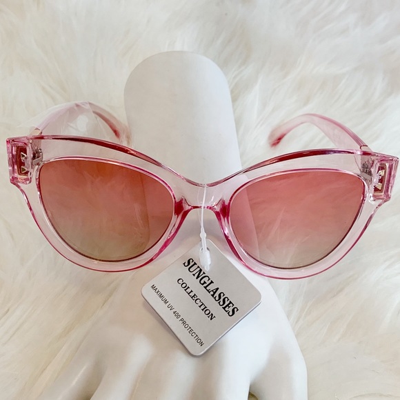 Pink Cat Eye Sunglasses - Picture 6 of 12